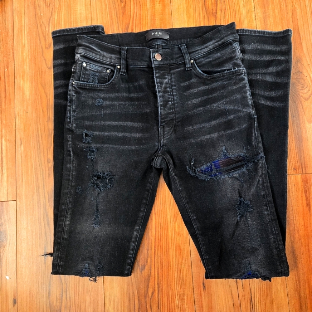 AMIRI Unisex Skinny Jeans  Black Size 30 x 34